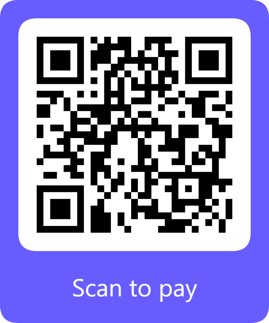 QR code to pay for Professional Cleaning via Stripe
